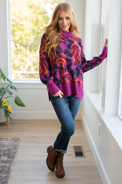 Explore More Collection - Rosie Posey Floral Sweater