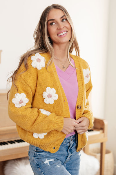 Explore More Collection - You're Enough Floral Cardigan