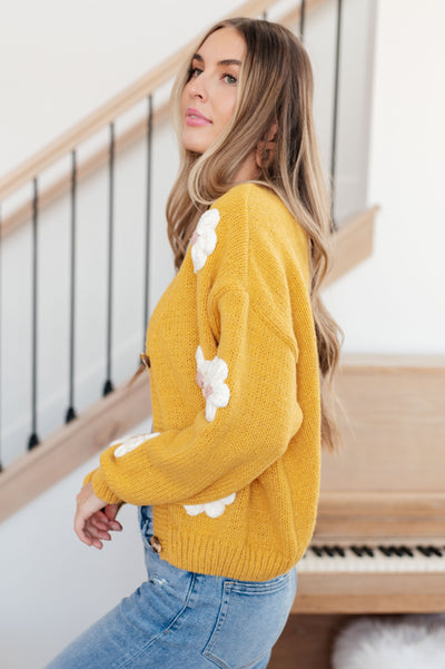 Explore More Collection - You're Enough Floral Cardigan