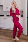 Explore More Collection - Round Neck Top and Drawstring Pants Lounge Set