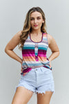 Explore More Collection - Love Me For Me Full Size Multicolored Striped Top