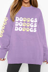Explore More Collection - Simply Love Simply Love Full Size Round Neck Dropped Shoulder DOGS Graphic Sweatshirt