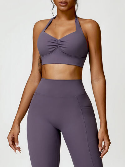 Explore More Collection - Halter Neck Active Bra