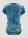 Explore More Collection - Printed Round Neck Short Sleeve T-Shirt