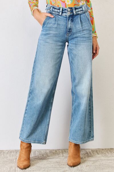 Explore More Collection - Kancan High Waist Wide Leg Jeans