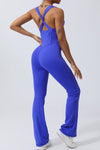 Explore More Collection - Crisscross Wide Strap Sleeveless Jumpsuit