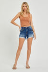 Explore More Collection - RISEN Full Size High Rise Distressed Denim Shorts