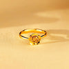 Explore More Collection - Rose Shape 18K Gold-Plated Ring