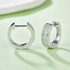 Explore More Collection - Moissanite 925 Sterling Silver Huggie Earrings