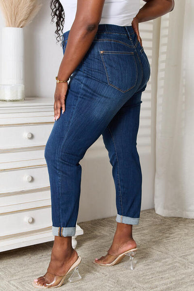 Explore More Collection - Judy Blue Full Size Skinny Cropped Jeans