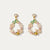 Explore More Collection - Wreath Shape Zircon Gold-Plated Earrings