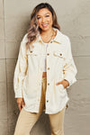 Explore More Collection - Heimish Cozy Girl Full Size Button Down Shacket