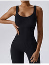 Explore More Collection - Wide Strap Sleeveless Active Jumpsuit