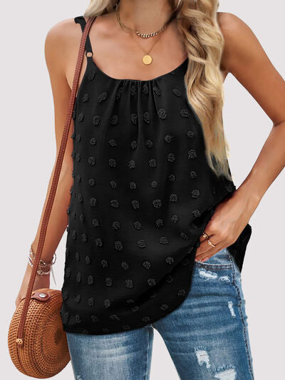 Explore More Collection - Swiss Dot Scoop Neck Cami