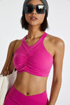 Explore More Collection - Ruched Crisscross Active Tank