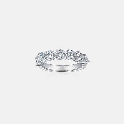 Explore More Collection - 2.1 Carat 925 Sterling Silver Moissanite Heart Ring