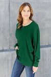 Explore More Collection - Double Take Full Size Round Neck Long Sleeve T-Shirt