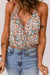 Explore More Collection - Floral Elastic Waist Cropped Cami