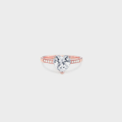 Explore More Collection - Heart Zircon 925 Sterling Silver Ring