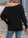 Explore More Collection - Pearl Trim Lantern Sleeve Top