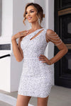Explore More Collection - Contrast Sequin Sleeveless Mini Dress