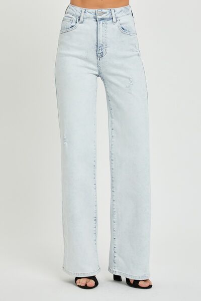 Explore More Collection - RISEN Ultra High Waist Wide Leg Jeans