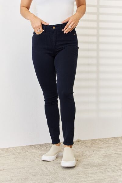 Explore More Collection - Judy Blue Full Size Garment Dyed Tummy Control Skinny Jeans