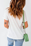 Explore More Collection - Round Neck Short Sleeve Pumpkin Latte Graphic T-Shirt