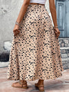 Explore More Collection - Printed High Waist Ruffled Skirt