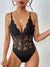 Explore More Collection - Lace V-Neck Spaghetti Strap Bodysuit