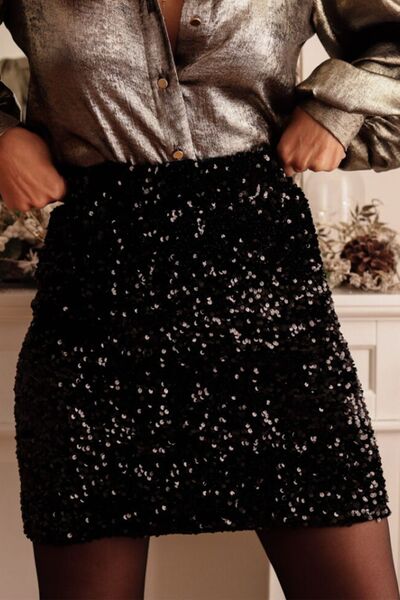 Explore More Collection - Sequin Mini Skirt