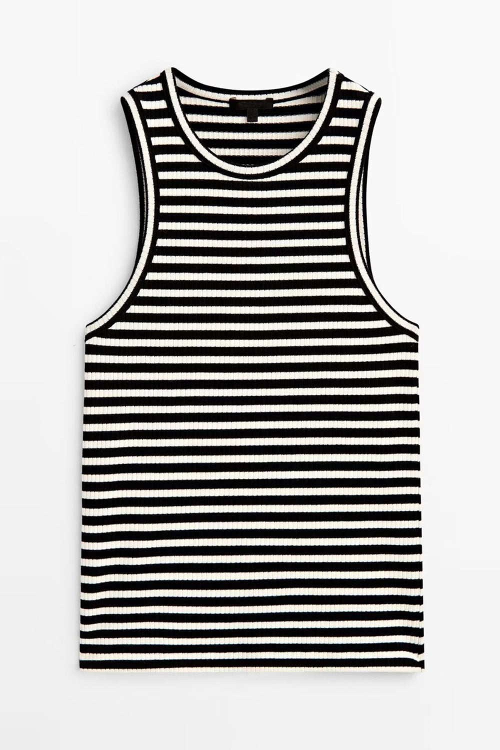 Explore More Collection - Striped Round Neck Wide Strap Tank