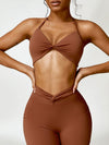 Explore More Collection - Twisted Halter Neck Active Bra