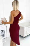 Explore More Collection - One-Shoulder Sleeveless Dress