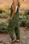 Explore More Collection - V-Neck Sleeveless Jumpsuit with Pocket