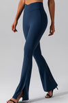 Explore More Collection - High Waist Slit Pocketed Active Pants