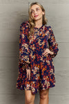 Explore More Collection - Hailey & Co Colorful Minds Floral Printed Mini Dress
