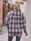 Explore More Collection - Plaid Dropped Shoulder Longline Shirt