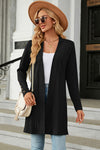 Explore More Collection - Open Front Long Sleeve Cardigan