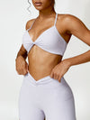 Explore More Collection - Twisted Halter Neck Active Bra