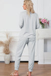 Explore More Collection - Round Neck Top and Drawstring Pants Lounge Set