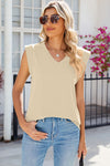 Explore More Collection - V-Neck Cap Sleeve Tank