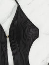 Explore More  Collection - Textured Cutout Tied One-Piece Swimwear