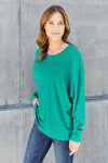 Explore More Collection - Double Take Full Size Round Neck Long Sleeve T-Shirt