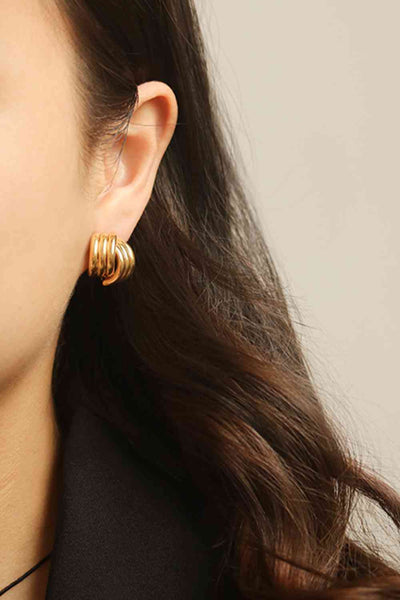 Explore More Collection - Line Design Stud Earrings