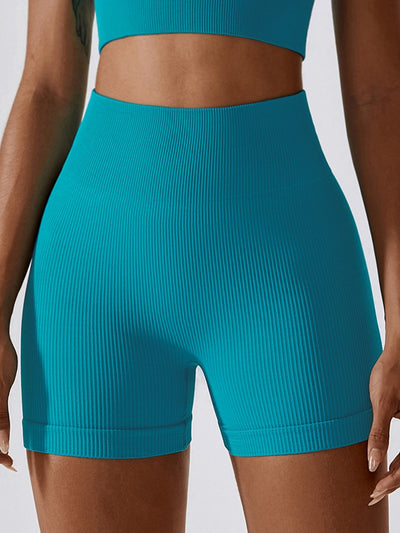 Explore More Collection - Wide Waistband Slim Fit Sports Shorts