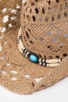 Explore More Collection - Fame Cutout Strap Weave Straw Hat