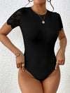 Explore More Collection - Lace Backless Round Neck Bodysuit