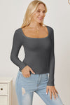 Explore More Collection - Square Neck Long Sleeve T-Shirt