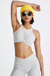 Explore More Collection - Ruched Crisscross Active Tank